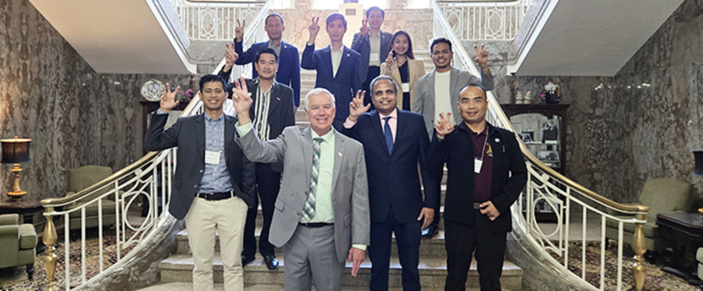 Department of State Visitors with Ram Dantu and Michael McPherson
